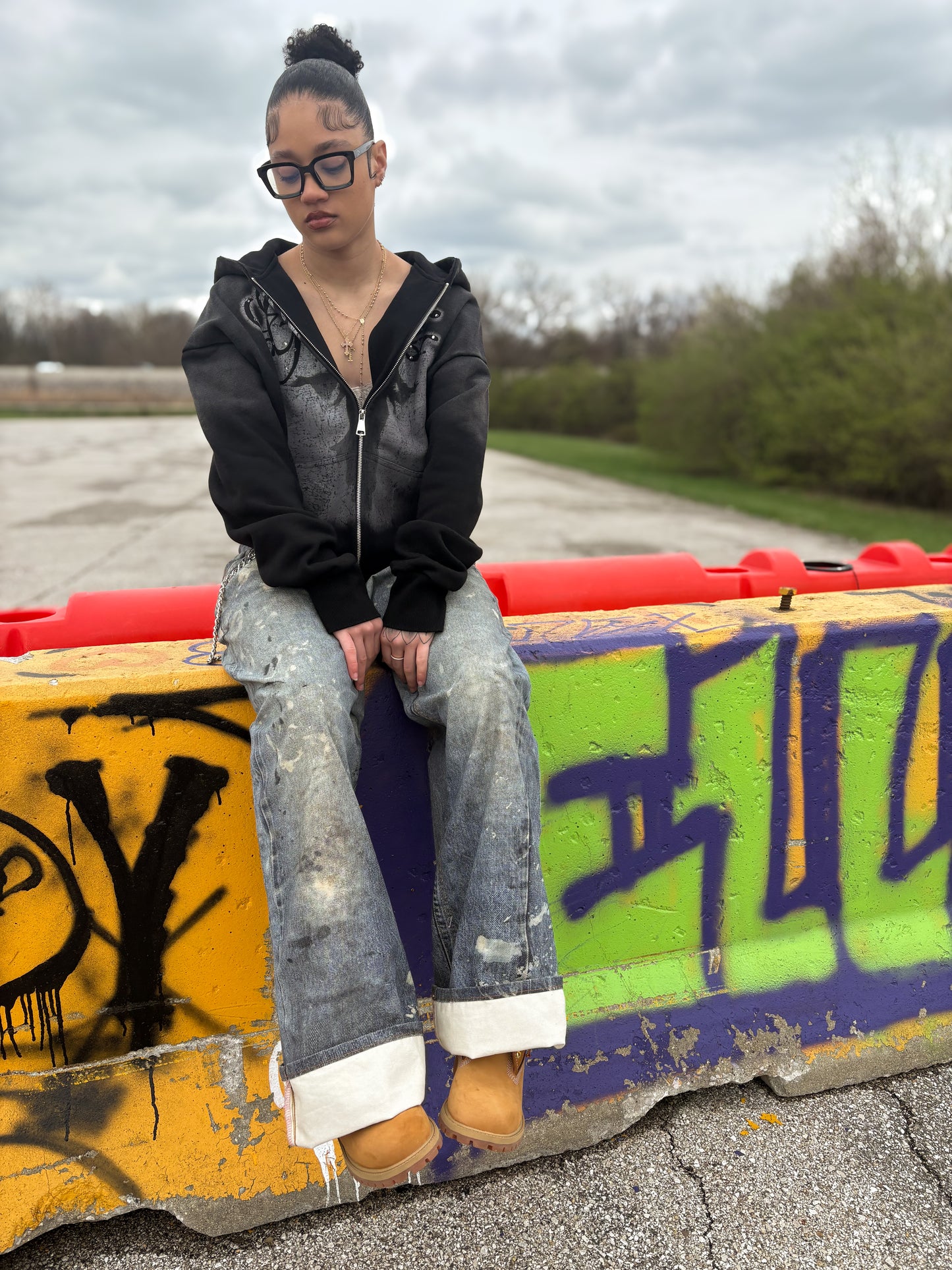 “Genesis” Zip Up (Black)